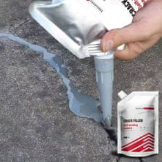 Netscroll Tesnilno ljepilo za beton i pukotine, vodootporno i elastično, brzo sušeće, tesnilna masa za zidove i podove, krovove i fuge, 500 ml, sivo, CrackFiller