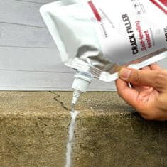 Netscroll Tesnilno ljepilo za beton i pukotine, vodootporno i elastično, brzo sušeće, tesnilna masa za zidove i podove, krovove i fuge, 500 ml, sivo, CrackFiller