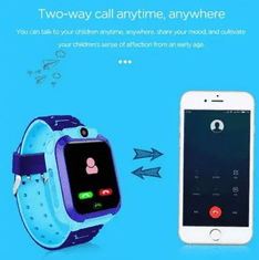 JOJOY® Dječji pametni sat s GPS i LBS lokacijom, video pozivi, SOS tipka, kamera | SMARTY Plava