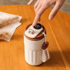 HOME & MARKER® Digitalna termovka s prikazom temperature, inox boca za tople i hladne napitke 450 ml | SMARTSIP