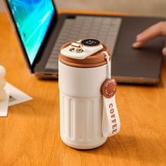 HOME & MARKER® Digitalna termovka s prikazom temperature, inox boca za tople i hladne napitke 450 ml | SMARTSIP
