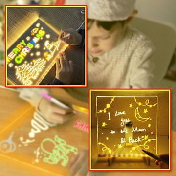 JOJOY® LED akrilna rasvjetna ploča sa 7 markera | LUMOBOARD