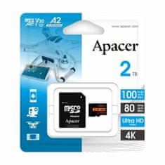 Apacer Memorijska kartica microSD XC 2TB UHS-I U3 R100 V30 A2 AP2TBMCSX10U8-R