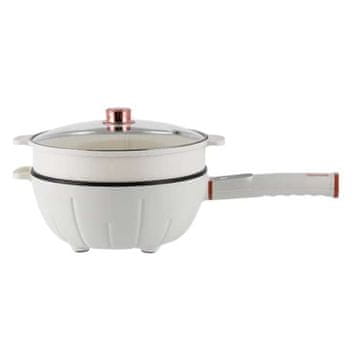 HOME & MARKER® Električna višenamjenska tava za kuhanje i pečenje, neljepljivi sloj i poklopac, prijenosna | PANMAX