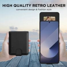 Tech-protect Wallet preklopna maska za Samsung Galaxy Z Flip 6 / 7 FE, crno