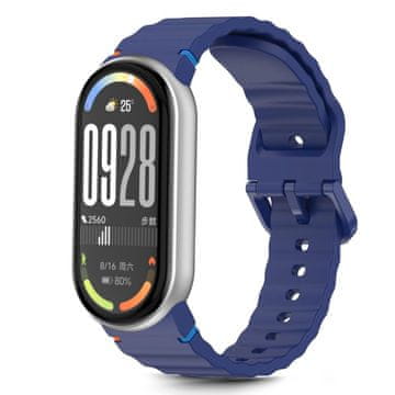 Tech-protect Silicone Sport remen za Xiaomi Smart Band 8 / 9 / 10, storm blue