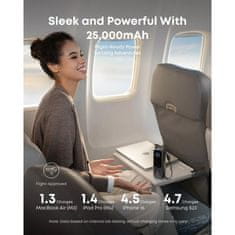 Anker Powerbank 25000 mAh s ugrađenim USB-C kabelom, 165W, crna