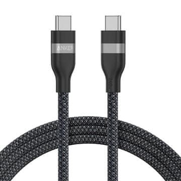 Anker Pleteni USB-C na USB-C kabel 240 W, 0,9m, crn