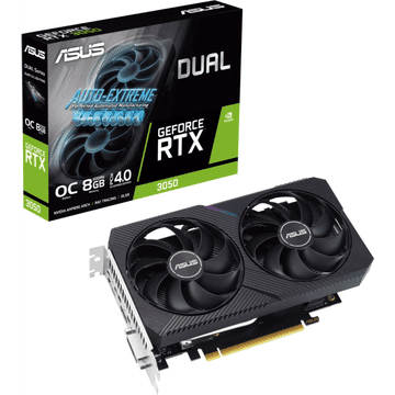 ASUS Grafička kartica GeForce RTX 3050 DUAL OC V2, 8GB GDDR6, PCI-E 4.0 DUAL-RTX3050-O8G-V2