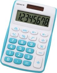 Genie Kalkulator genie 8-znamenkasti džepni 120 b plavi 12492