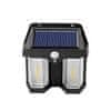 Solarna LED lampa sa senzorom pokreta, vanjska zidna rasvjeta, vodootporna, automatsko paljenje, topla bijela svjetlost, 180° kut osvjetljenja, VillaLamp