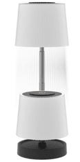 Platinet PTL45 Valovita bežična LED stolna lampa, USB-C, 28,5 x 10 cm, crno-bijela