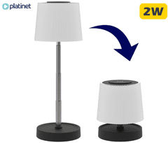 Platinet PTL45 Valovita bežična LED stolna lampa, USB-C, 28,5 x 10 cm, crno-bijela