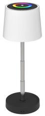 Platinet PTL45RGB VALOVITA bežična LED stolna lampa, USB-C, 28,5 x 10 cm, crno-bijela