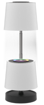  Platinet PTL45RGB Wavy brezžična namizna LED svetilka, USB-C, 28,5 x 10 cm, črno-bela