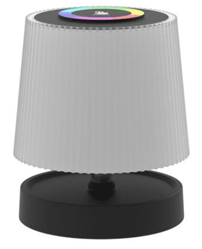  Platinet PTL45RGB Wavy brezžična namizna LED svetilka, USB-C, 28,5 x 10 cm, črno-bela