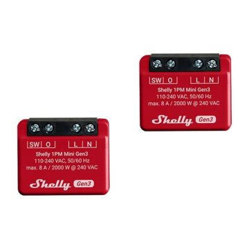 Shelly Shelly Set Od 2 Shelly 1Pm Mini Gen3 Kontrolera Za Pametni Dom
