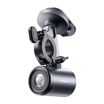 BASEUS Baseus PrimeTrip 2-u-1 nosač za bicikl, držač za telefon + svjetiljku (crni)