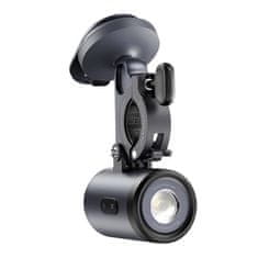 BASEUS Baseus PrimeTrip 2-u-1 nosač za bicikl, držač za telefon + svjetiljku (crni)