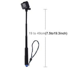 Puluz Selfie štap Puluz za sportske kamere (DJI, GoPro, Insta360)(crni)