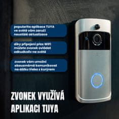 BOT Pametno zvono na vratima s kamerom A1 WiFi 720p srebrno