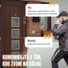 BOT Pametno zvono na vratima s kamerom A1 WiFi 720p srebrno