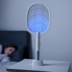 InnovaGoods Punjivi reket za ubijanje insekata s UV svjetlom 2 u 1 Elecfly