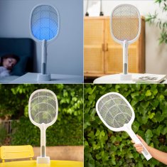 InnovaGoods Punjivi reket za ubijanje insekata s UV svjetlom 2 u 1 Elecfly