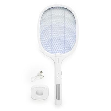 InnovaGoods Punjivi reket za ubijanje insekata s UV svjetlom 2 u 1 Elecfly