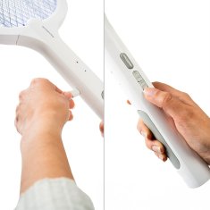 InnovaGoods Punjivi reket za ubijanje insekata s UV svjetlom 2 u 1 Elecfly