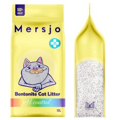 Mersjo Bentonitni posip za mačke s pH kontrolom 10l