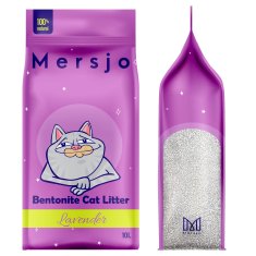 Mersjo Bentonitni posip za mačke lavanda LAVANDA 10l