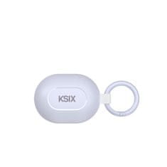 Ksix bežične slušalice Neutron, USB-C, kopča za karabiner, bat. 4h + 16h, ljubičaste