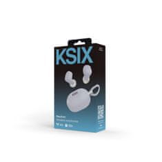 Ksix bežične slušalice Neutron, USB-C, kopča za karabiner, bat. 4h + 16h, ljubičaste