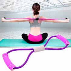 Netscroll Elastična traka za vježbanje cijelog tijela, za jogu, pilates i trening snage, udobna i kompaktna, 40x15 cm, otporna traka za vježbanje, YogaBands