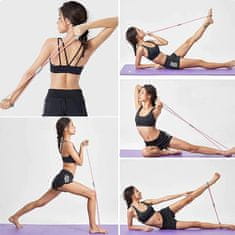 Netscroll Elastična traka za vježbanje cijelog tijela, za jogu, pilates i trening snage, udobna i kompaktna, 40x15 cm, otporna traka za vježbanje, YogaBands