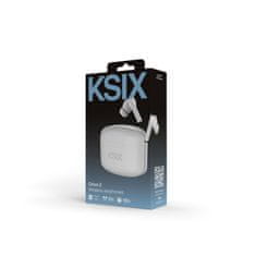 Ksix Bežične slušalice Orion2, ENC, 6+12h autonomije, Kontrola na dodir, bijele