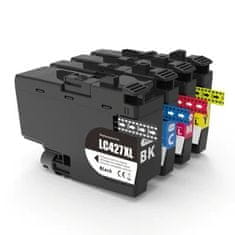 Toner123 Komplet Brother 4x LC427XL / HL-J6010DW / MFC-J5955DW, MFC-J6955DW, MFC-J6957DW, MFC-J6959DW zamjenske tinte (4) - crna XL, cijan XL, magenta XL, žuta XL