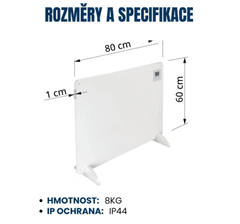 BOT SMART Infracrveni panel za grijanje IPH1 550 W WiFi
