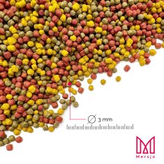 Mersjo Hrana za vrtne ribe, koi šarane, Mersjo Pond pellet MIX 5kg 3mm