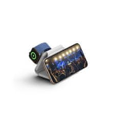 Ksix Bežični punjač 3 u 1, sklopivi, MagSafe kompatibilan, brzo punjenje, Qi