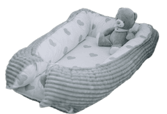 BUBABA od FreeON gnijezdo, srca, siva (83884)