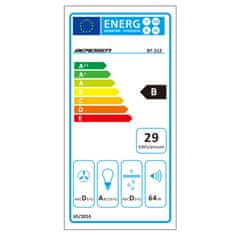Berdsen BT-212 Kuhinjska napa s dimnjakom 60 cm, crna