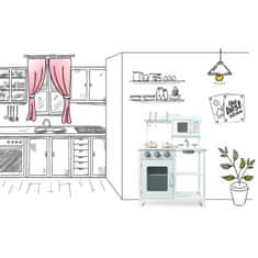 Ricokids Drvena kuhinja za djecu 60 x 30 x 85 cm