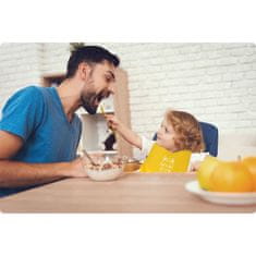 Ricokids Ricokids silikonski podbradnik za hranjenje žuti