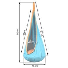 Neo-Sport Viseća stolica Cocoon tirkizna