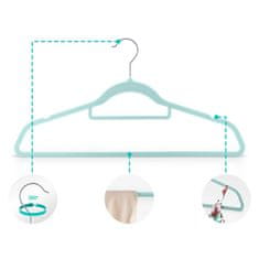 Massido Baršunaste vješalice 20 kom MS-859