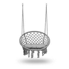 Sofotel Viseća vrtna ljuljačka BOHO siva + jastuk