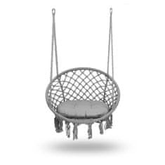 Sofotel Viseća vrtna ljuljačka BOHO siva + jastuk