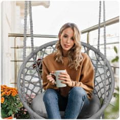 Sofotel Viseća vrtna ljuljačka BOHO siva + jastuk